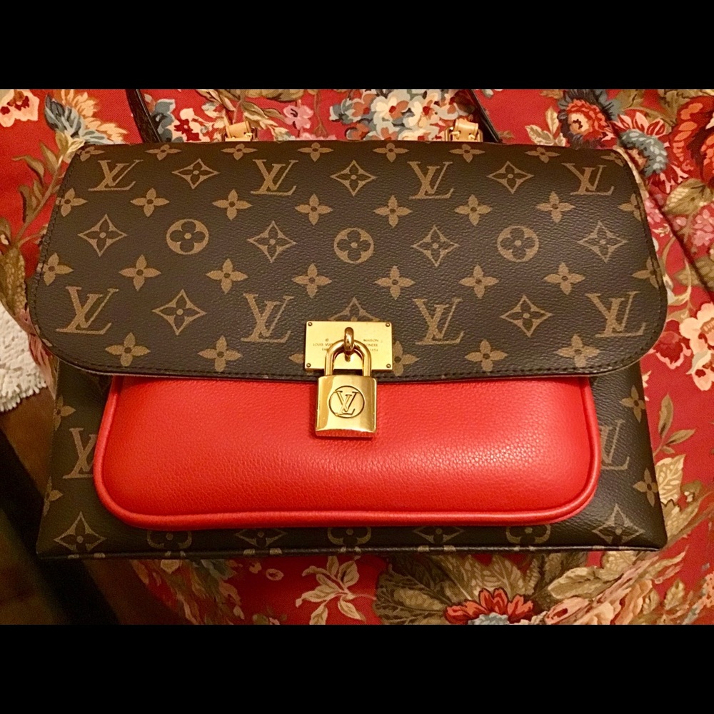 SOLD....❣️ Louis Vuitton Marignan in Coquelicot ❣️